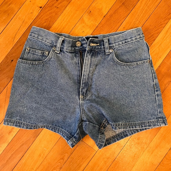 High Rise Denim Shorts - Picture 2 of 3